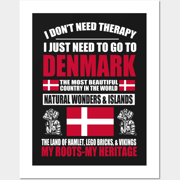 danish - DENMARK THERAPY Wall Art by mariejohnson0